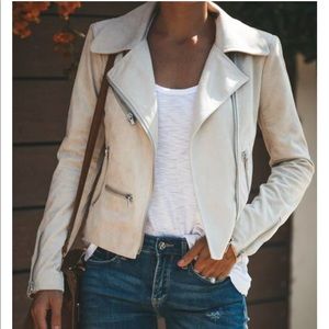 Suede Stone Moto Jacket